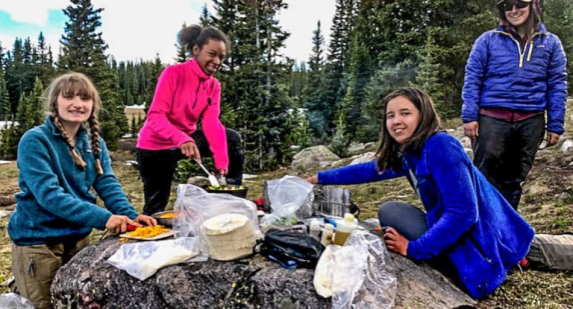 summer backpacking trip for teen girls in colorado